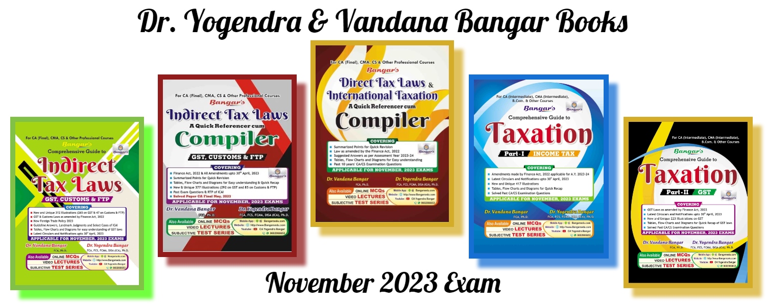 Yogendra Bangar Books for November 2023 Exam